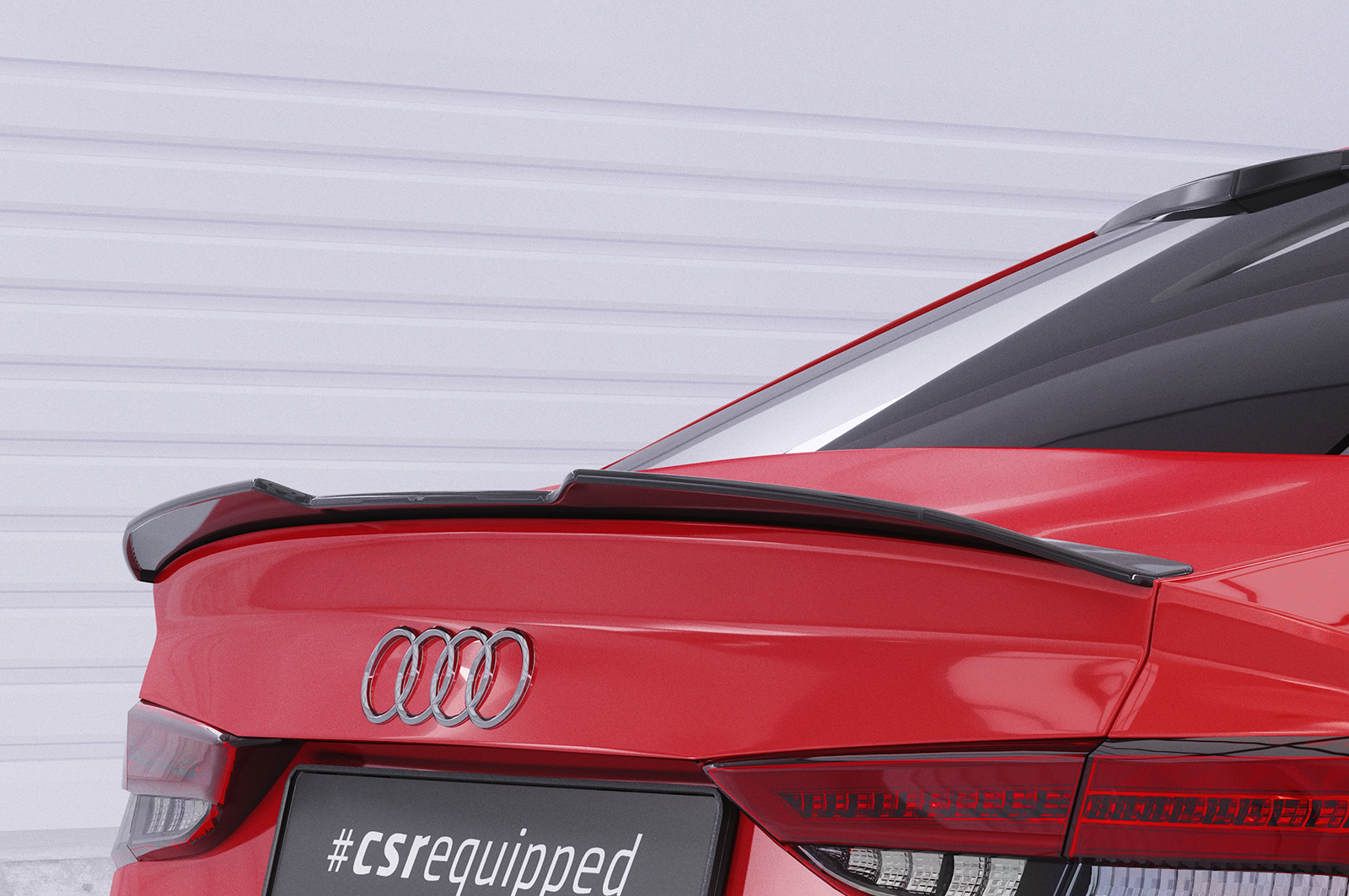 Becquet / Extension CAP pour Audi A3 8V berline (05/2013-02/2020) - Fabriqué en ABS (6 finitions au choix)