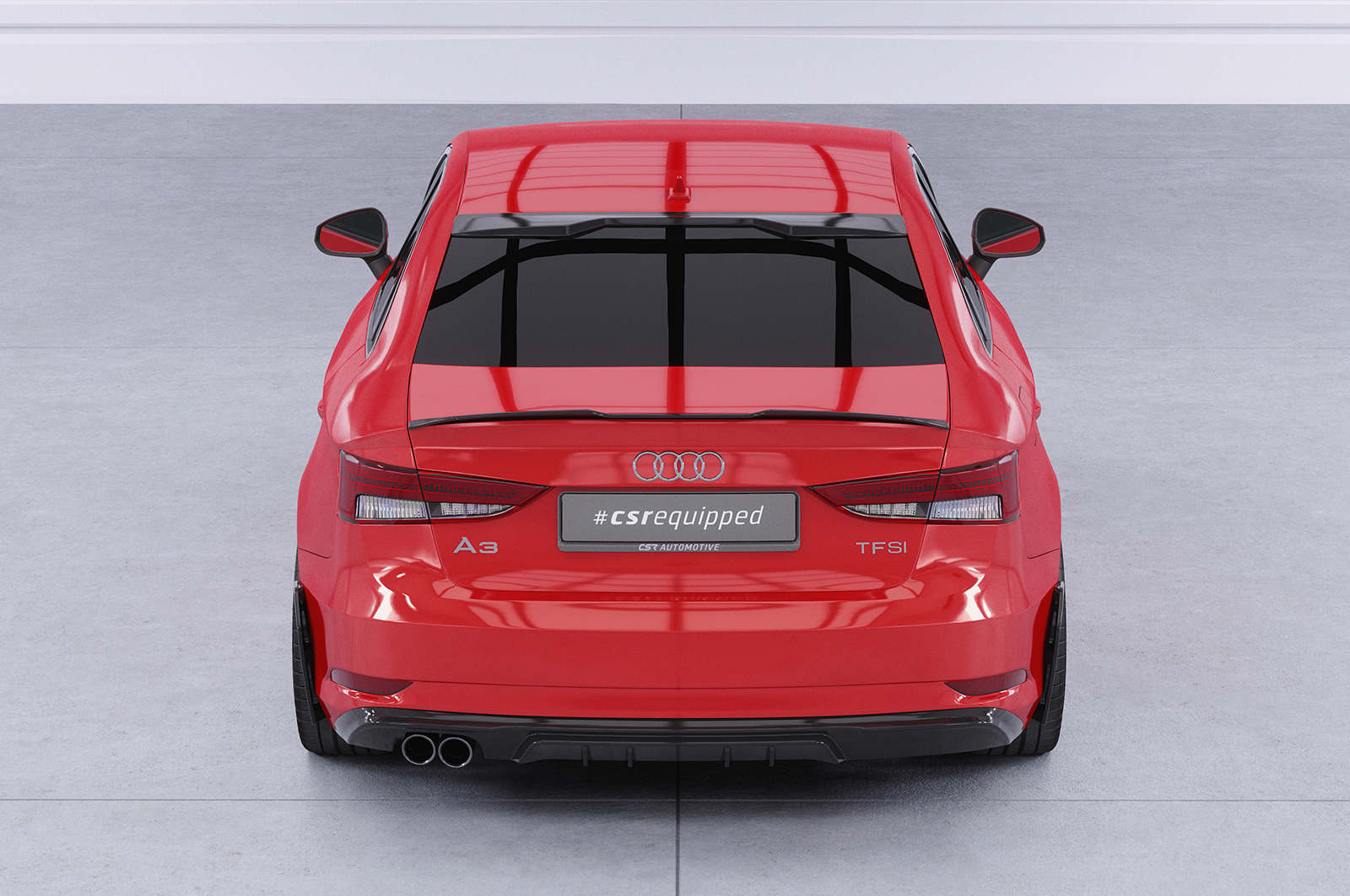 Becquet / Extension CAP pour Audi A3 8V berline (05/2013-02/2020) - Fabriqué en ABS (6 finitions au choix)