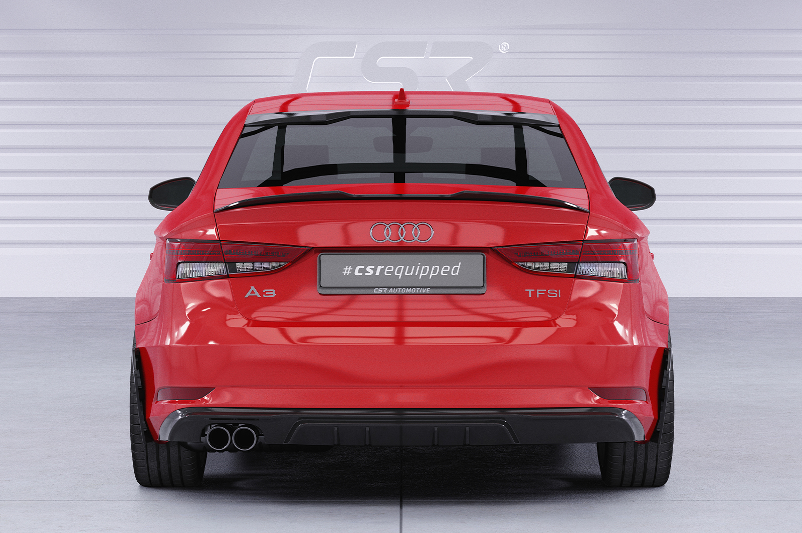 Becquet / Extension CAP pour Audi A3 8V berline (05/2013-02/2020) - Fabriqué en ABS (6 finitions au choix)