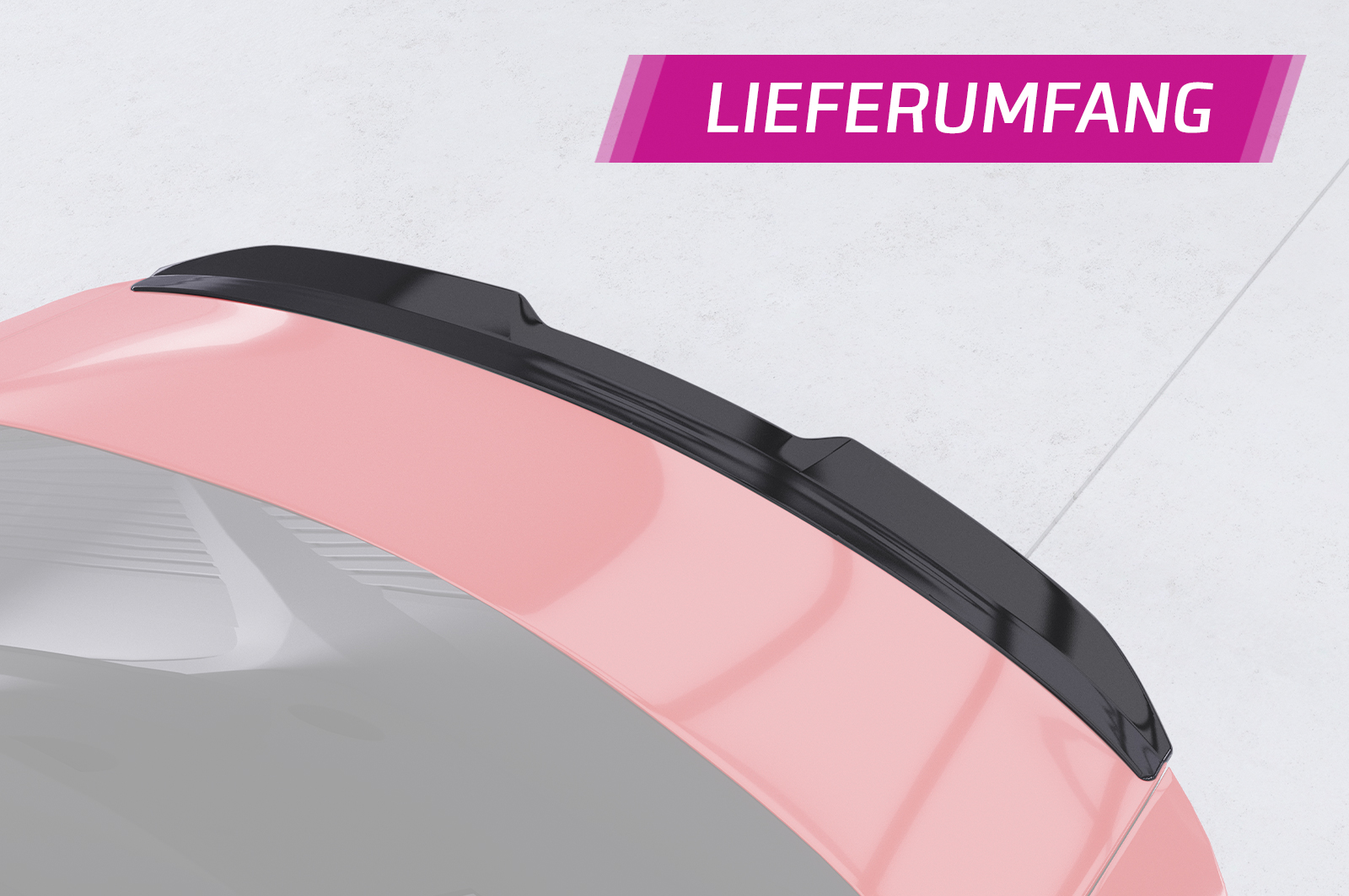 Becquet / Extension CAP pour Audi A3 8V berline (05/2013-02/2020) - Fabriqué en ABS (6 finitions au choix)