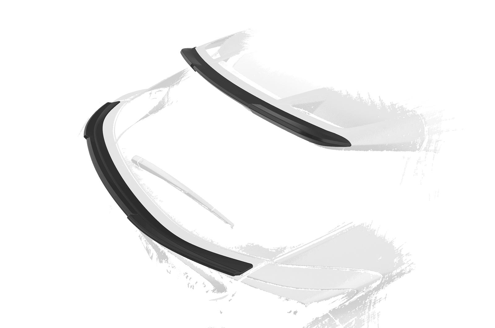 Becquet / Extension CAP pour Toyota C-HR toutes carrosseries (facelift) (depuis 2020) - Fabriqué en ABS (6 finitions au choix)