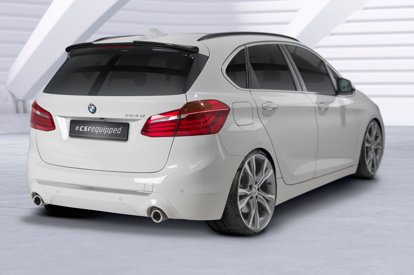 Becquet / Extension CAP pour BMW Série 2 (F45) Active Tourer (03/2014-10/2021) - Fabriqué en ABS (6 finitions au choix)