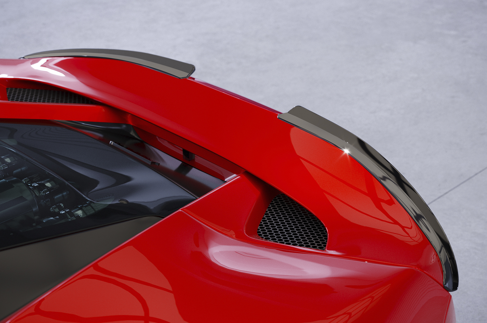 Becquet / Extension CAP pour Ferrari F8 Tributo / Spider (depuis 2019) - Fabriqué en ABS (6 finitions au choix)