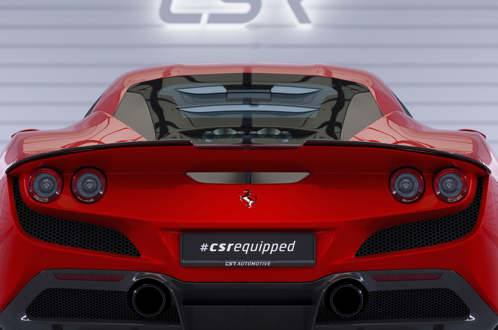 Becquet / Extension CAP pour Ferrari F8 Tributo / Spider (depuis 2019) - Fabriqué en ABS (6 finitions au choix)