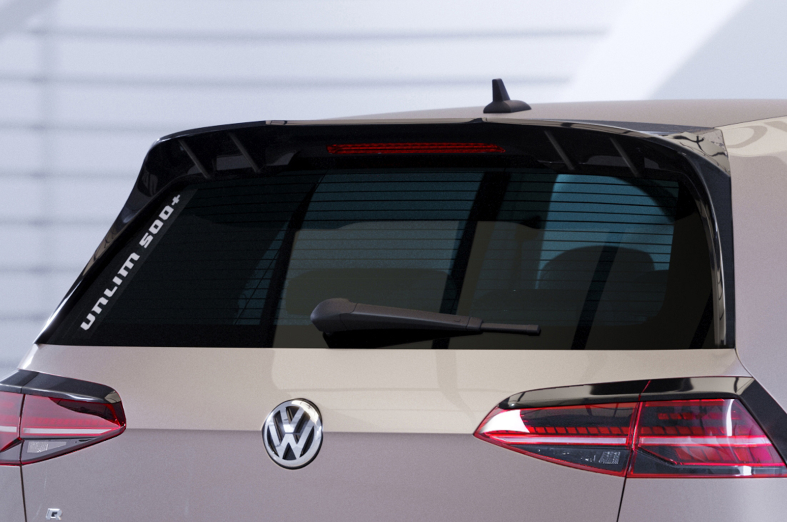 Becquet / Extension CAP pour VW Golf 7 (Typ AU) GTI / GTD / GTE / R / R-Line (2012-2021) - Fabriqué en ABS (6 finitions au choix)