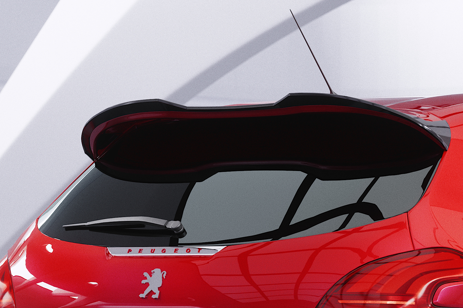 Becquet / Extension CAP pour Peugeot 208 GTi (03/2013-04/2018) - Fabriqué en ABS (6 finitions au choix)