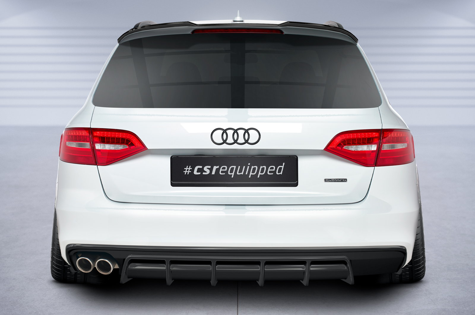 Becquet / Extension CAP pour Audi RS4 B8 Avant (04/2012-06/2015) - Fabriqué en ABS (6 finitions au choix)