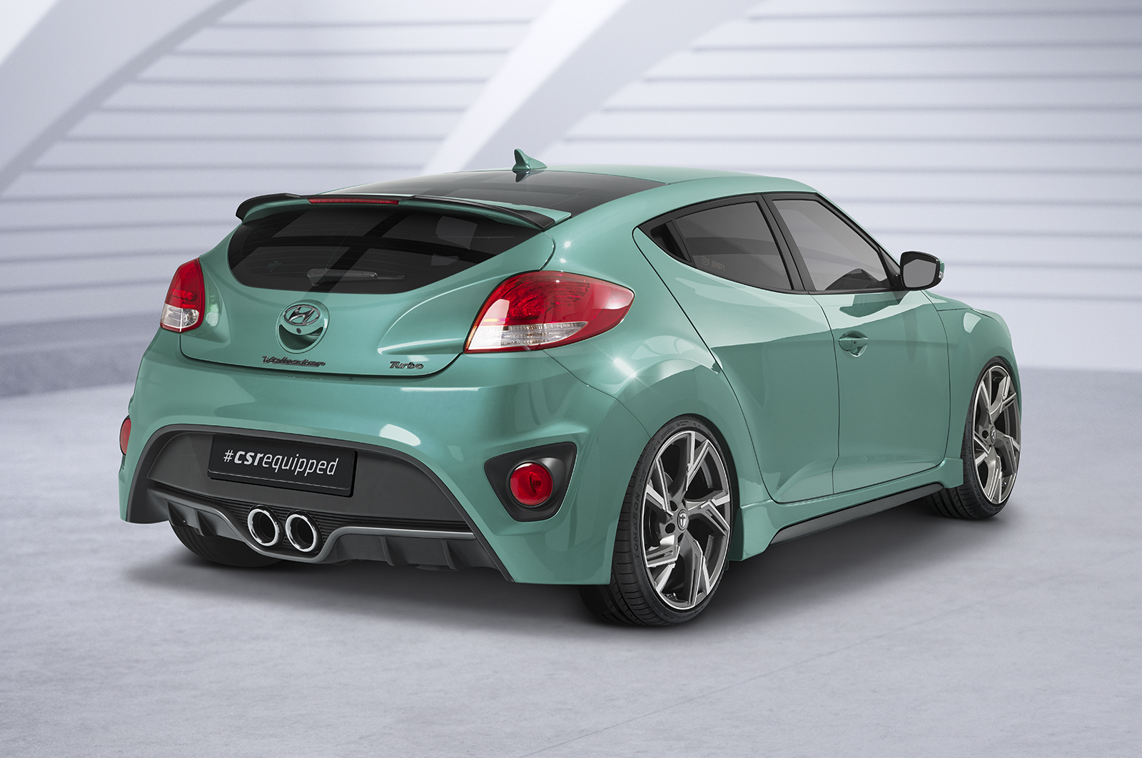 Becquet / Extension CAP pour Hyundai Veloster MK1 Turbo (2012-2018) - Fabriqué en ABS (6 finitions au choix)
