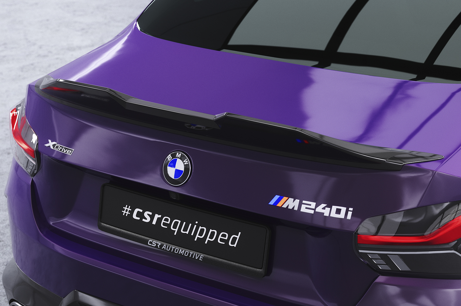Becquet / Extension CAP pour BMW Série 2 G42 finition de base et Pack M (depuis 2021) - Fabriqué en ABS (6 finitions au choix)