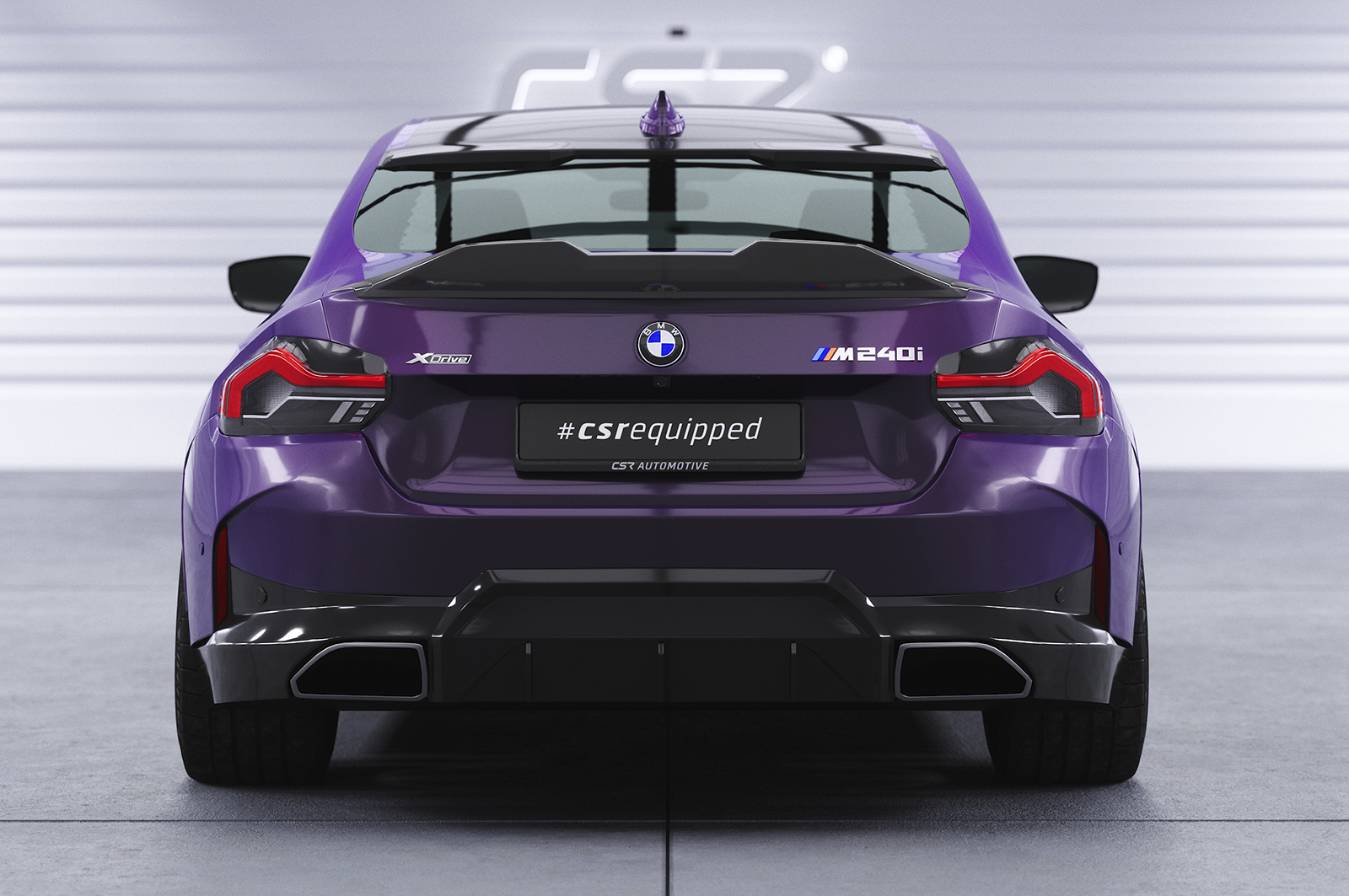 Becquet / Extension CAP pour BMW Série 2 G42 finition de base et Pack M (depuis 2021) - Fabriqué en ABS (6 finitions au choix)