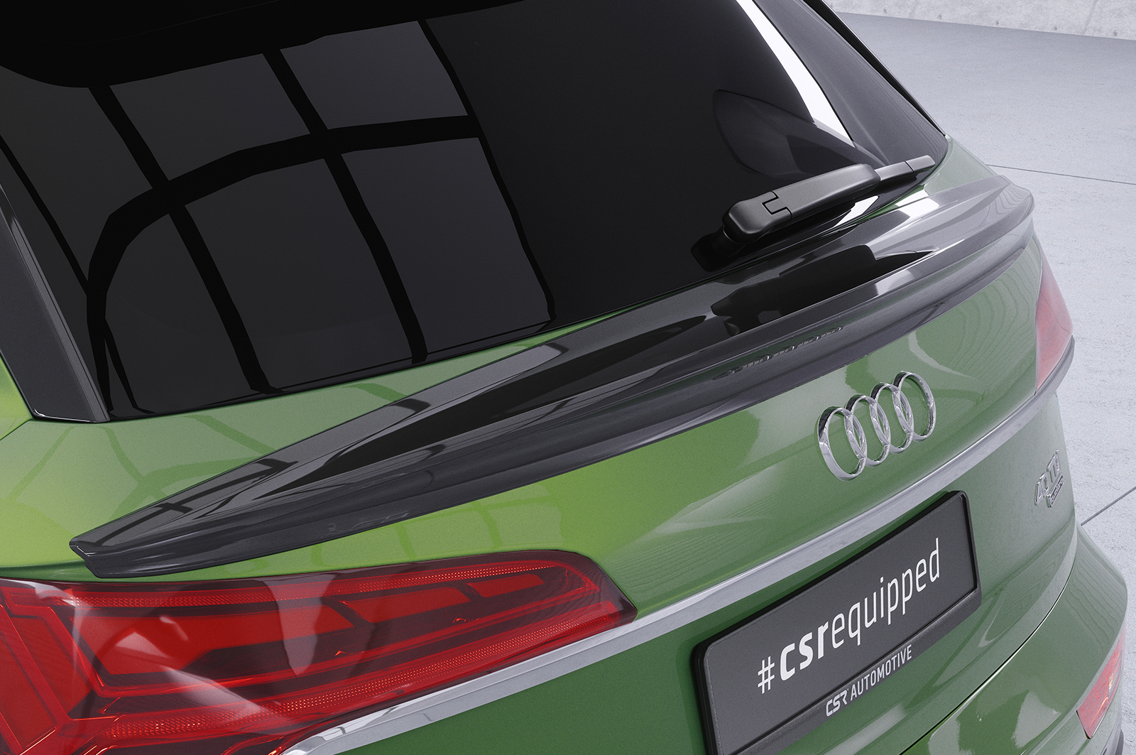 Becquet / Extension CAP pour Audi Q5 (FY) toutes carrosseries (depuis 2017) - Fabriqué en ABS (6 finitions au choix)