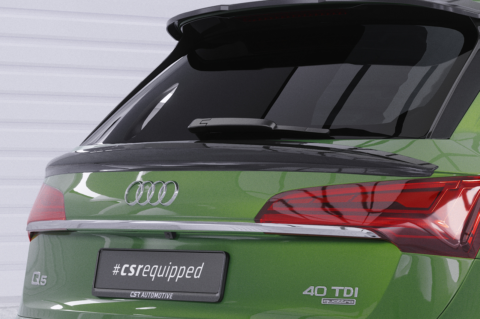 Becquet / Extension CAP pour Audi Q5 (FY) toutes carrosseries (depuis 2017) - Fabriqué en ABS (6 finitions au choix)