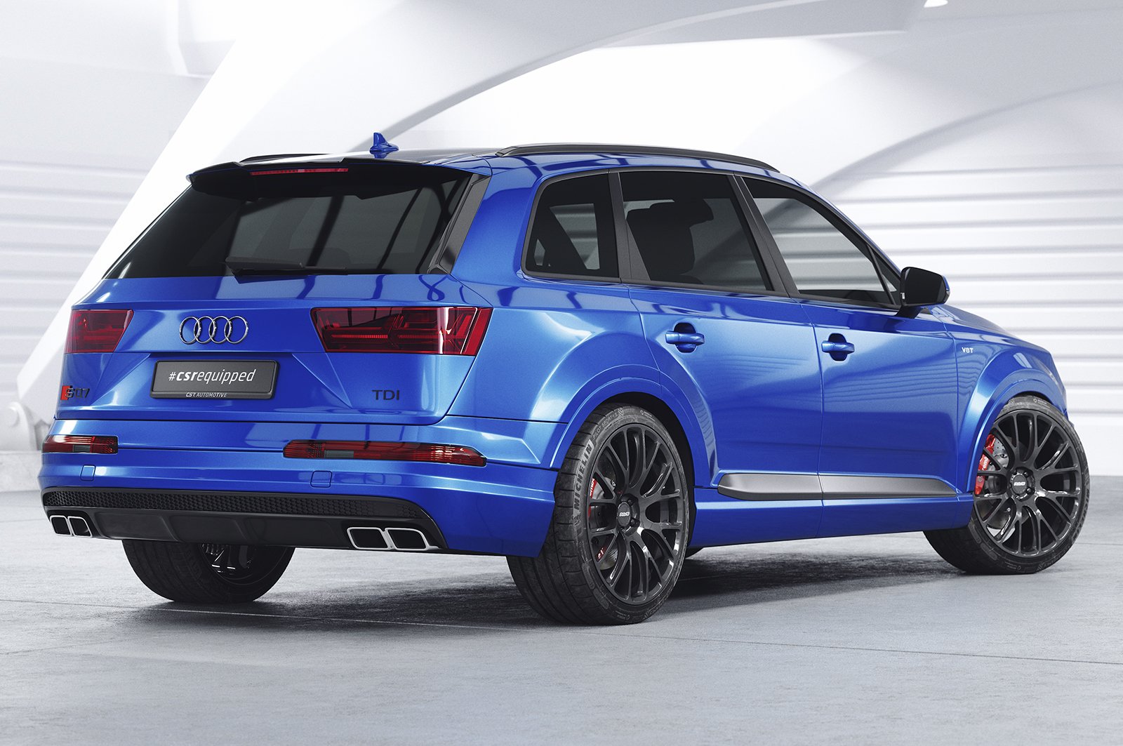 Becquet / Extension CAP pour Audi Q7 / SQ7 (4M) S-Line et SQ7 (depuis 2015) - Fabriqué en ABS (6 finitions au choix)