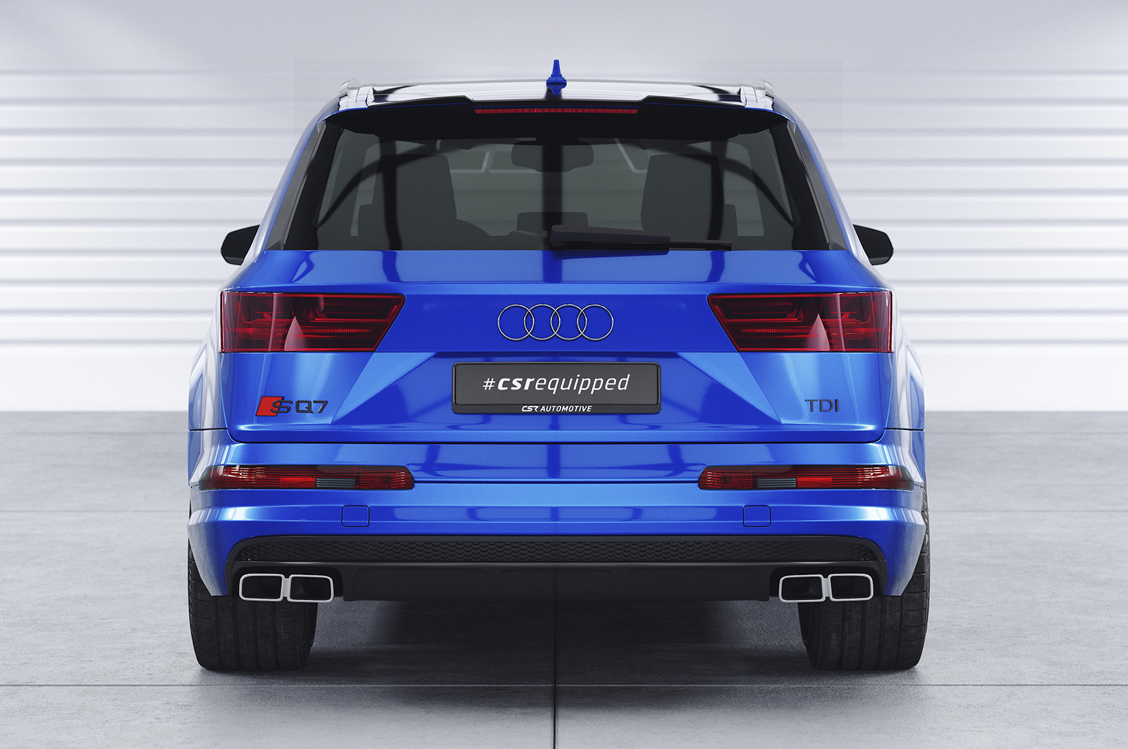 Becquet / Extension CAP pour Audi Q7 / SQ7 (4M) S-Line et SQ7 (depuis 2015) - Fabriqué en ABS (6 finitions au choix)