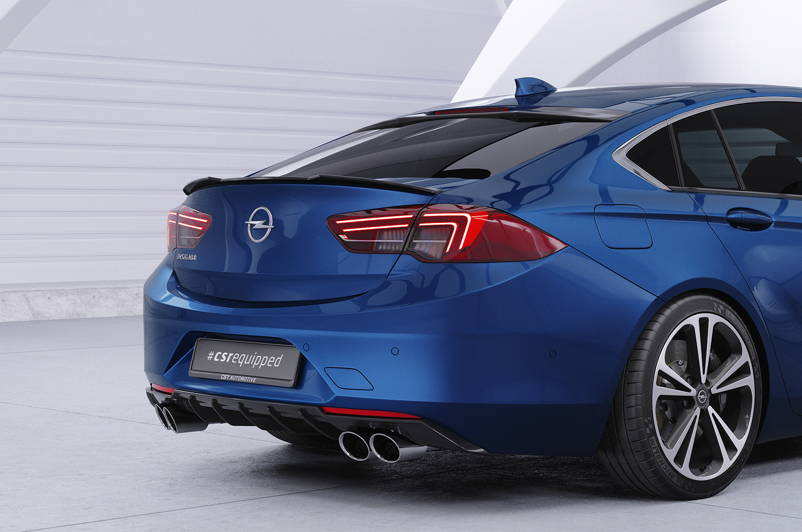 Cache de lunette arrière pour Opel Insignia B Grand Sport (depuis 2017) - Fabriqué en ABS (6 finitions au choix)