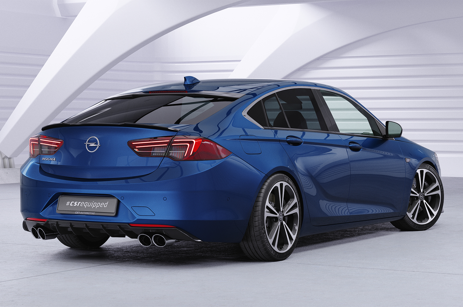 Cache de lunette arrière pour Opel Insignia B Grand Sport (depuis 2017) - Fabriqué en ABS (6 finitions au choix)