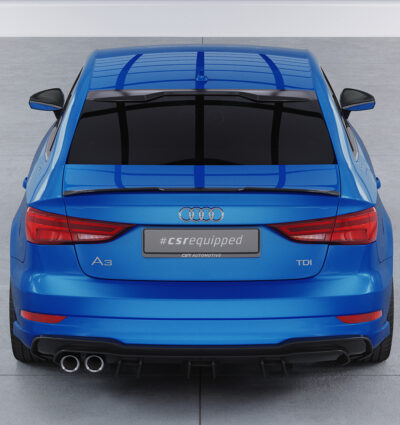 Cache de lunette arrière pour Audi A3 / S3 (8V) berline (2012-2020) - Fabriqué en ABS (6 finitions au choix)