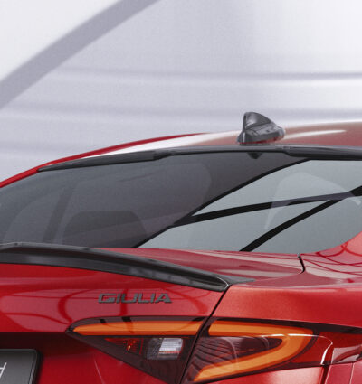 Cache de lunette arrière pour Alfa Romeo Giulia (Typ 952) toutes carrosseries (depuis 2016) - Fabriqué en ABS (6 finitions au choix)