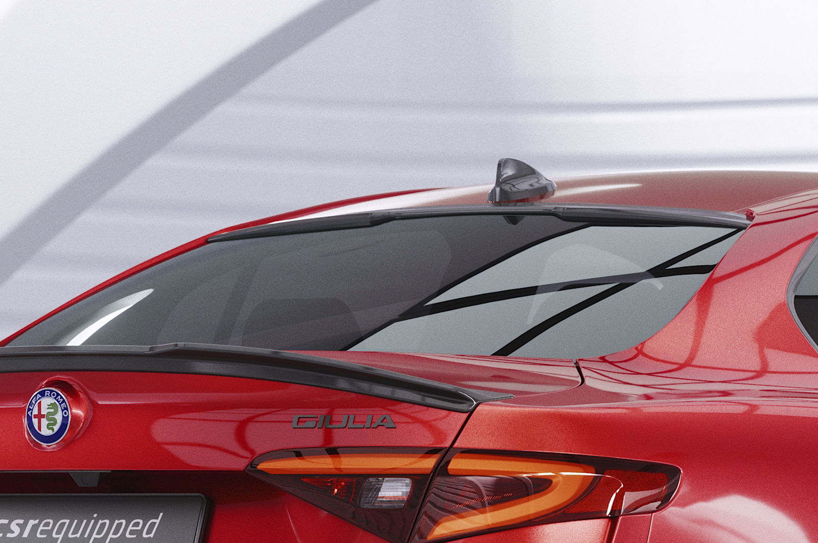 Cache de lunette arrière pour Alfa Romeo Giulia (Typ 952) toutes carrosseries (depuis 2016) - Fabriqué en ABS (6 finitions au choix)
