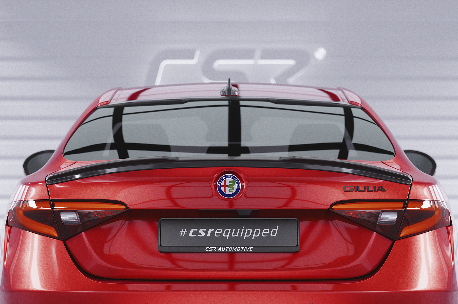 Cache de lunette arrière pour Alfa Romeo Giulia (Typ 952) toutes carrosseries (depuis 2016) - Fabriqué en ABS (6 finitions au choix)