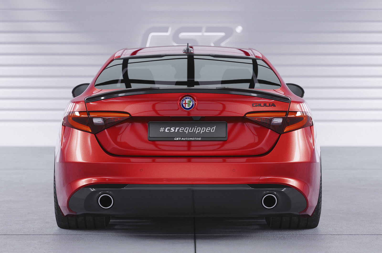 Cache de lunette arrière pour Alfa Romeo Giulia (Typ 952) toutes carrosseries (depuis 2016) - Fabriqué en ABS (6 finitions au choix)