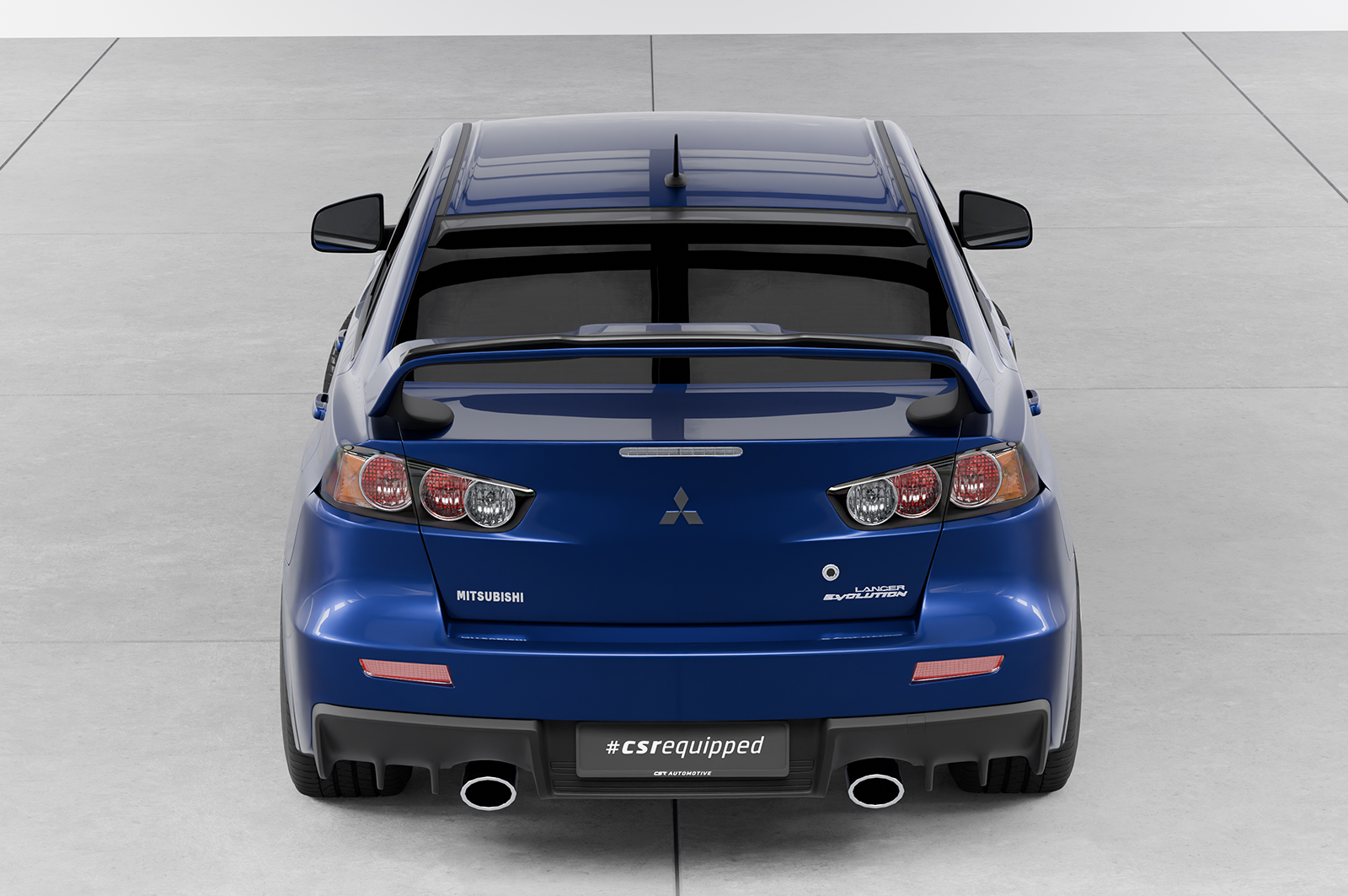 Cache de lunette arrière pour Mitsubishi Lancer (CY0) berline (2007-2017) - Fabriqué en ABS (6 finitions au choix)