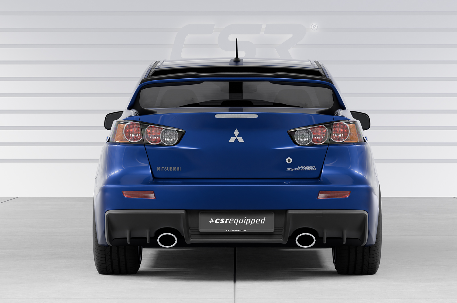 Cache de lunette arrière pour Mitsubishi Lancer (CY0) berline (2007-2017) - Fabriqué en ABS (6 finitions au choix)