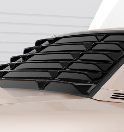 Cache de lunette arrière pour Mercedes-Benz W201 / 190er berline (1982-1993) - Fabriqué en ABS (6 finitions au choix)