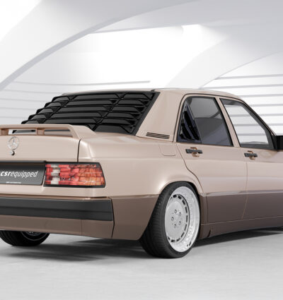 Cache de lunette arrière pour Mercedes-Benz W201 / 190er berline (1982-1993) - Fabriqué en ABS (6 finitions au choix)