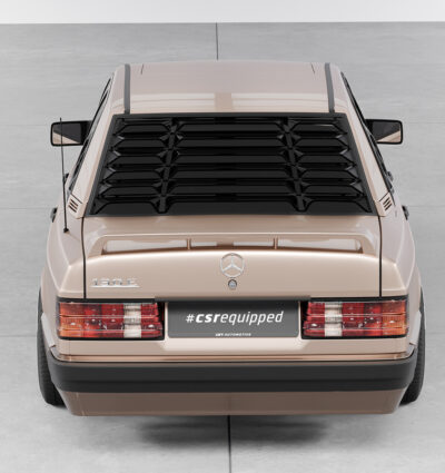 Cache de lunette arrière pour Mercedes-Benz W201 / 190er berline (1982-1993) - Fabriqué en ABS (6 finitions au choix)
