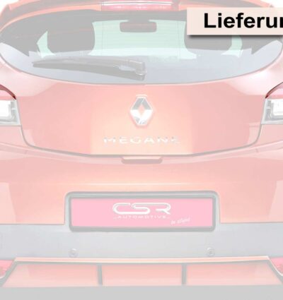 Paupières de phares arrières (la paire) pour Renault Megane coupé (depuis 2009) - Fabriqué en ABS (à peindre)