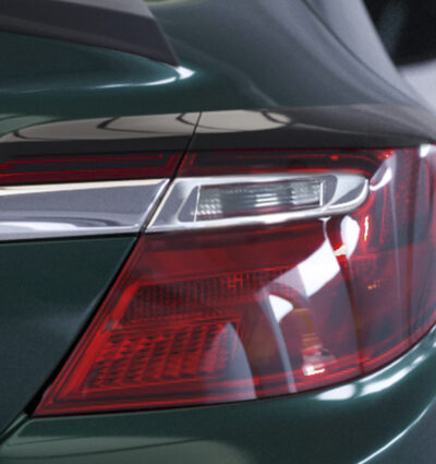 Paupières de phares arrières (la paire) pour Opel Insignia A 4 portes (6/2013-2017) - Fabriqué en ABS glossy (Noir brillant)
