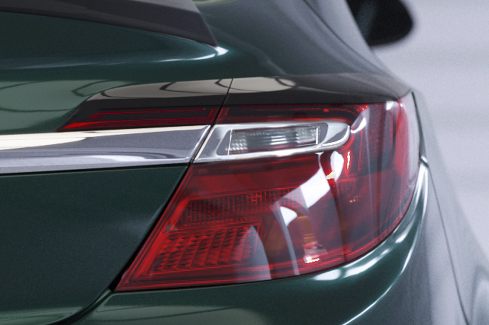 Paupières de phares arrières (la paire) pour Opel Insignia A 4 portes (6/2013-2017) - Fabriqué en ABS glossy (Noir brillant)