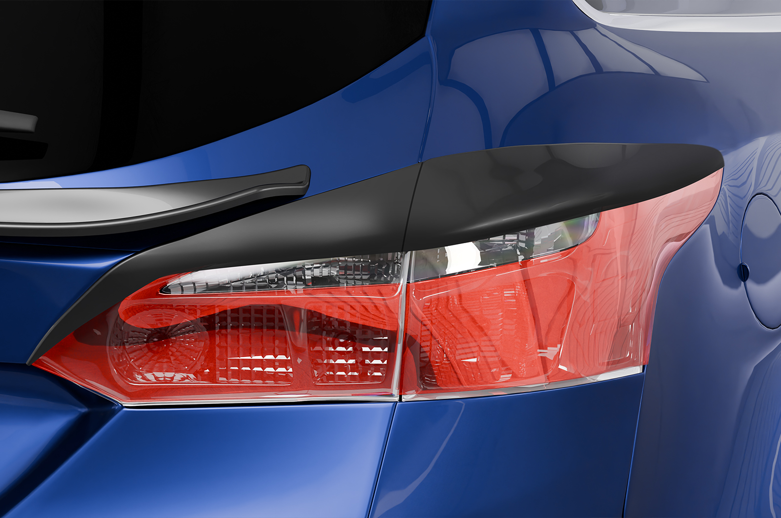 Paupières de phares arrières (la paire) pour Ford Focus MK3 Facelift break (2014-2018) - Fabriqué en ABS (à peindre)