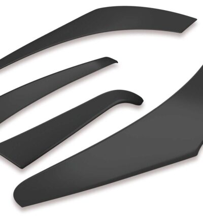 Paupières de phares arrières (la paire) pour Renault Megane III Grand Tour (2009-2016) - Fabriqué en ABS glossy (Noir brillant)