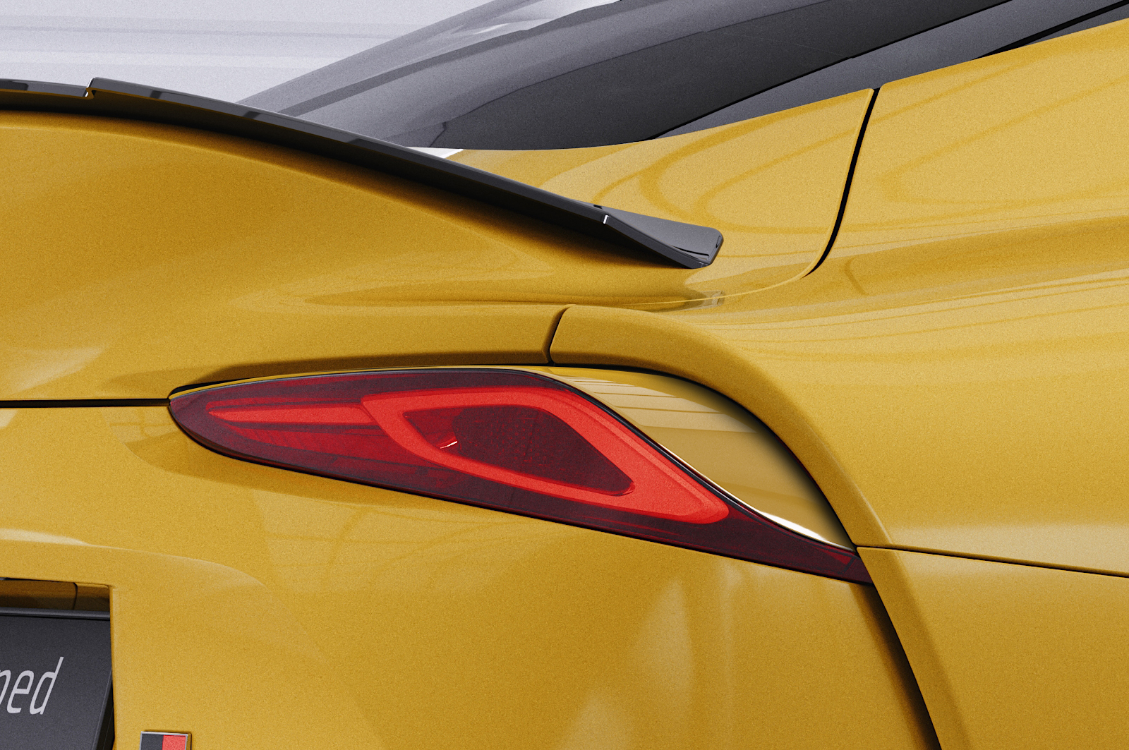 Paupières de phares arrières (la paire) pour Toyota GR Supra (A90) toutes carrosseries (depuis 2019) - Fabriqué en ABS glossy (Noir brillant)