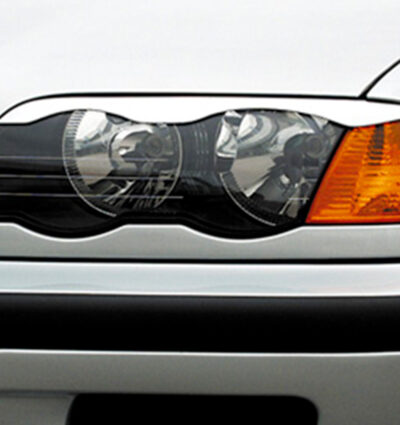 Paupières de phares avants (la paire) pour BMW Série 3 E46 berline / break (bis 2001) - Fabriqué en ABS (à peindre)