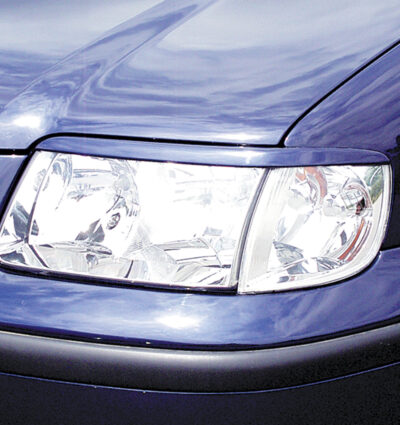 Paupières de phares avants (la paire) pour VW Polo 3 Typ 6N2 hatchback / break / berline (2000-2002) - Fabriqué en ABS (à peindre)