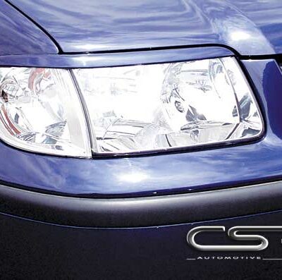 Paupières de phares avants (la paire) pour VW Polo 3 Typ 6N2 hatchback / break / berline (2000-2002) - Fabriqué en ABS (à peindre)