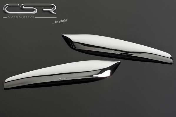 Paupières de phares avants (la paire) pour BMW Série 1 E81 / E82 / E87 / E88 E81 - 3 portes / E82 - coupé / E87 ? 5 portes / E88 - cabriolet (depuis 2004) - Fabriqué en ABS (à peindre)