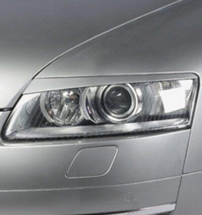 Paupières de phares avants (la paire) pour Audi A6 C6 Typ 4F toutes carrosseries (depuis 2004) - Fabriqué en ABS (à peindre)