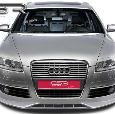 Paupières de phares avants (la paire) pour Audi A6 C6 Typ 4F toutes carrosseries (depuis 2004) - Fabriqué en ABS (à peindre)