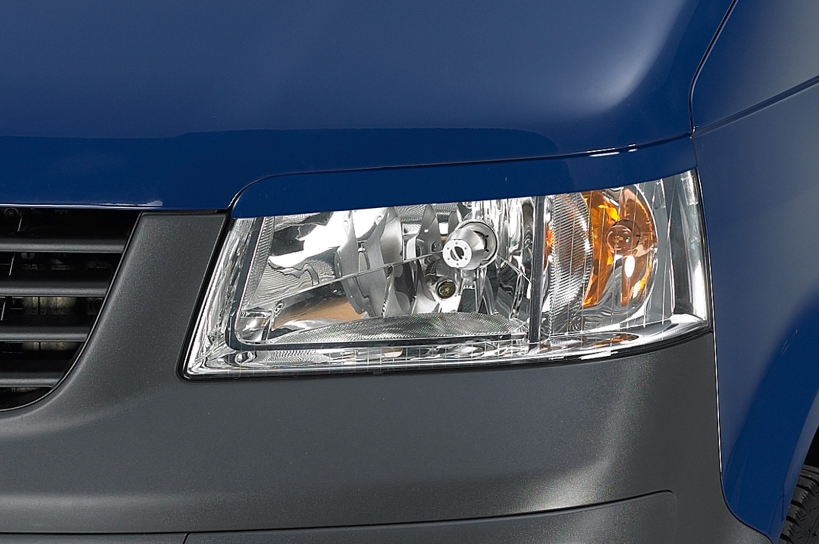 Paupières de phares avants (la paire) pour VW T5 Bus toutes carrosseries (2003-2010) - Fabriqué en ABS (à peindre)