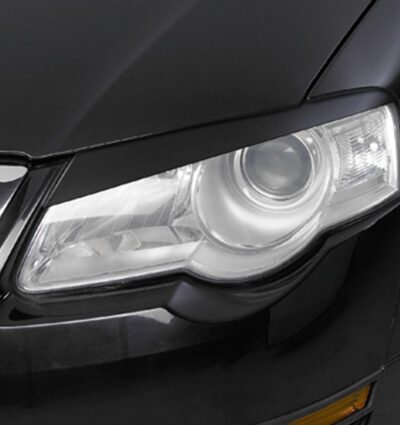 Paupières de phares avants (la paire) pour VW Passat B6 (Typ 3C) toutes carrosseries (2005-2010) - Fabriqué en ABS (à peindre)