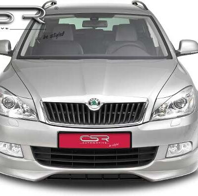 Paupières de phares avants (la paire) pour Skoda Octavia 2 Facelift toutes carrosseries (depuis 2009) - Fabriqué en ABS (à peindre)