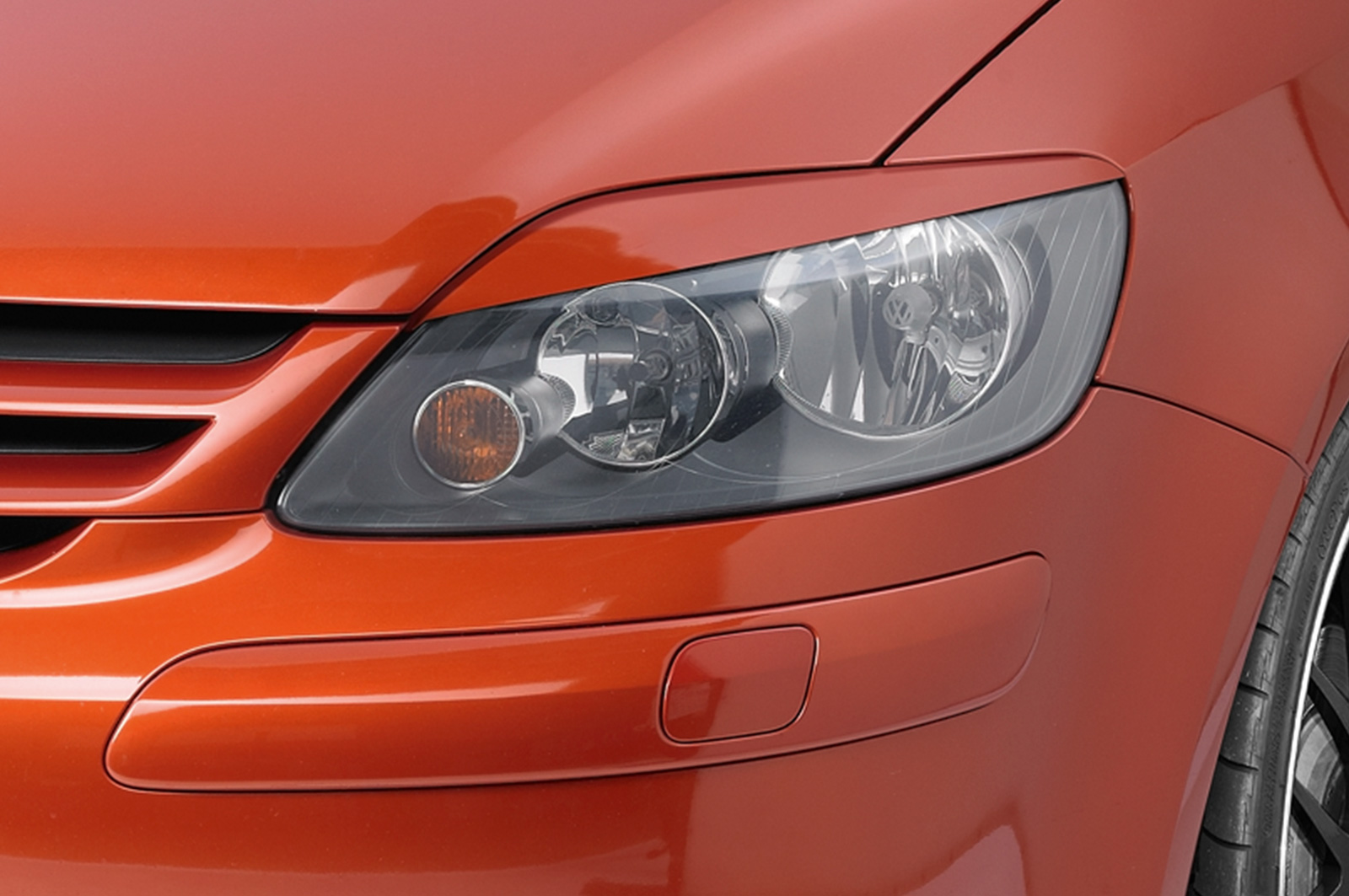 Paupières de phares avants (la paire) pour VW Golf Plus / Crossgolf toutes carrosseries (2005-2009) - Fabriqué en ABS (à peindre)