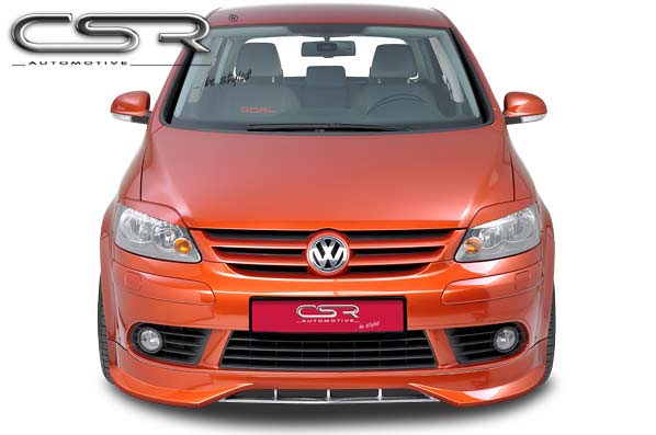 Paupières de phares avants (la paire) pour VW Golf Plus / Crossgolf toutes carrosseries (2005-2009) - Fabriqué en ABS (à peindre)