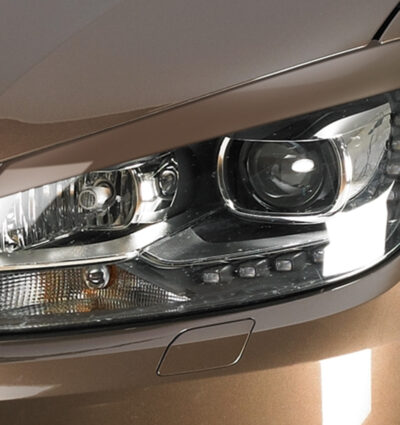 Paupières de phares avants (la paire) pour VW Touran GP2 toutes carrosseries (2010-2015) - Fabriqué en ABS (à peindre)