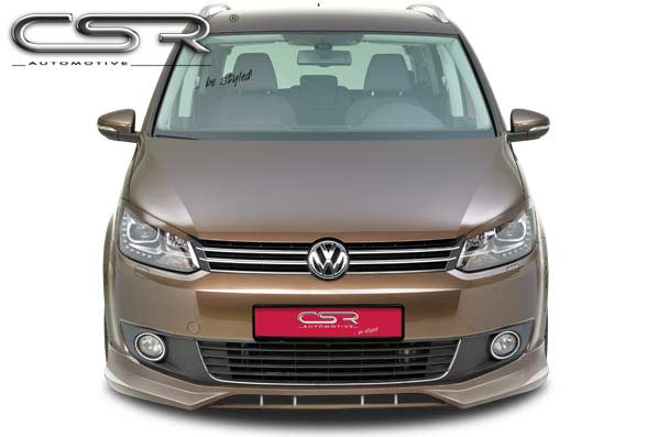 Paupières de phares avants (la paire) pour VW Touran GP2 toutes carrosseries (2010-2015) - Fabriqué en ABS (à peindre)