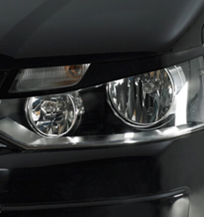 Paupières de phares avants (la paire) pour VW T5 Bus Facelift toutes carrosseries (depuis 2010) - Fabriqué en ABS (à peindre)
